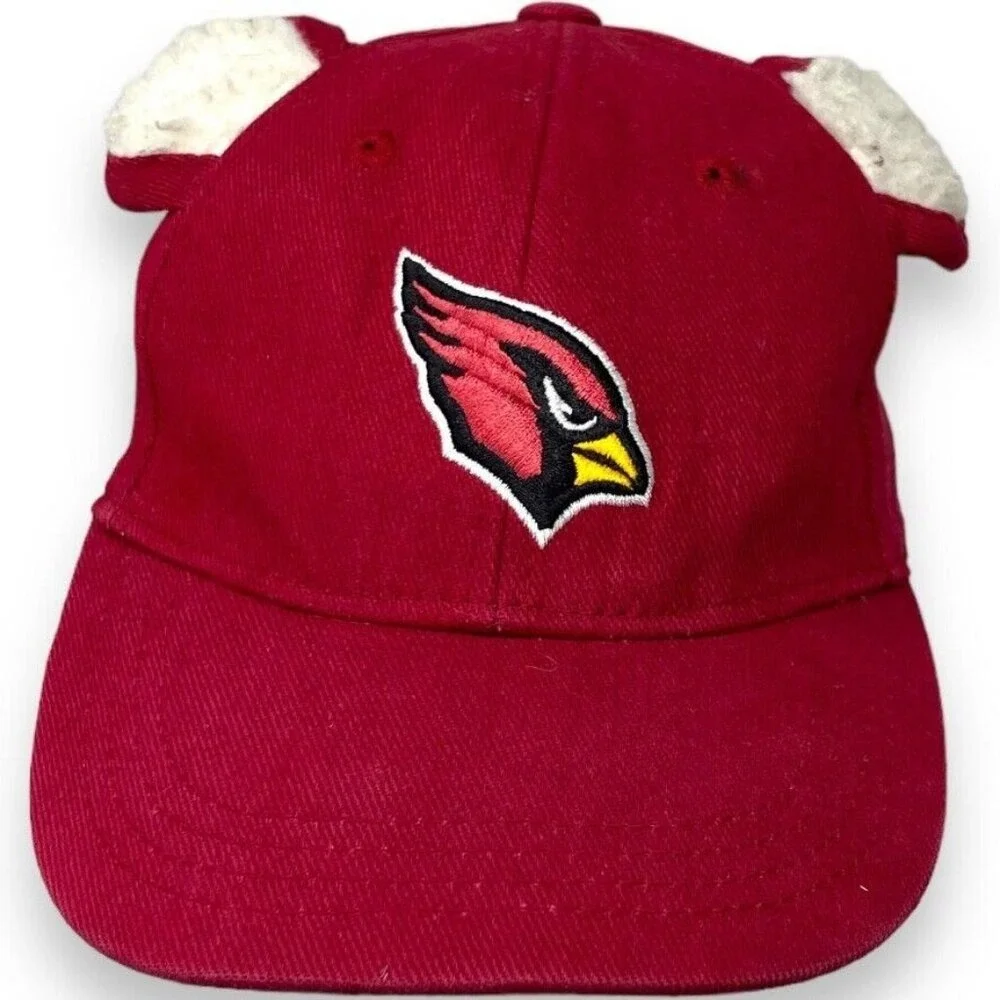 Arizona Cardinals Youth Hat Red Fuzzy Ears Adjustable Cap NFL Team Apparel